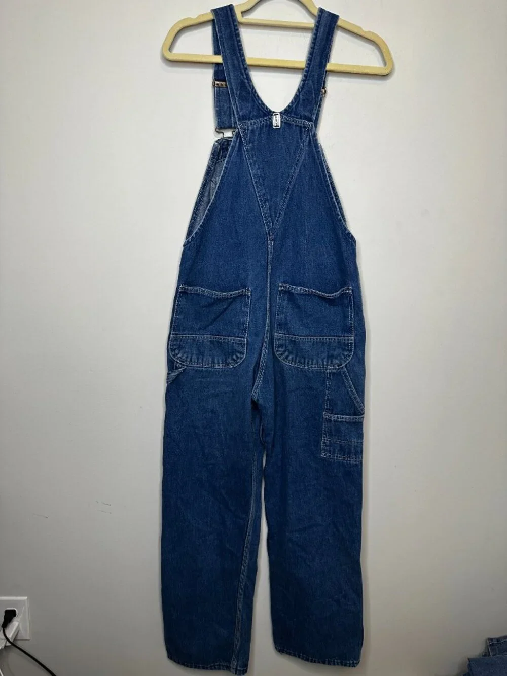 Vintage Key Imperial Denim Bib Overalls Blue Workwear Men's 30x30